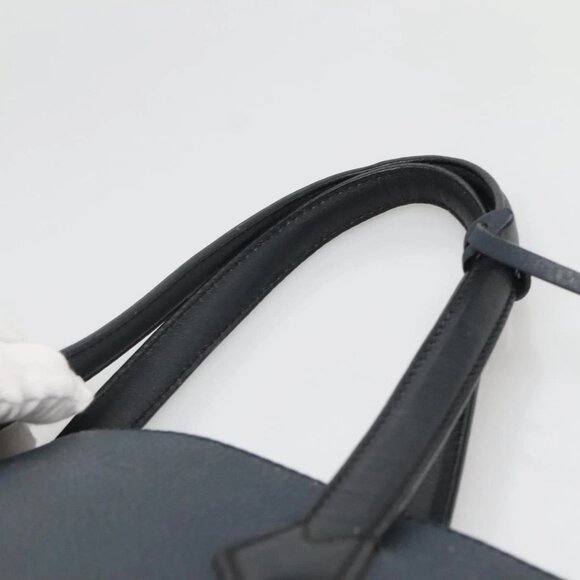 FENDI All In Shopping Tote Bag Leather Navy Auth 141928 - Picture 9 of 16